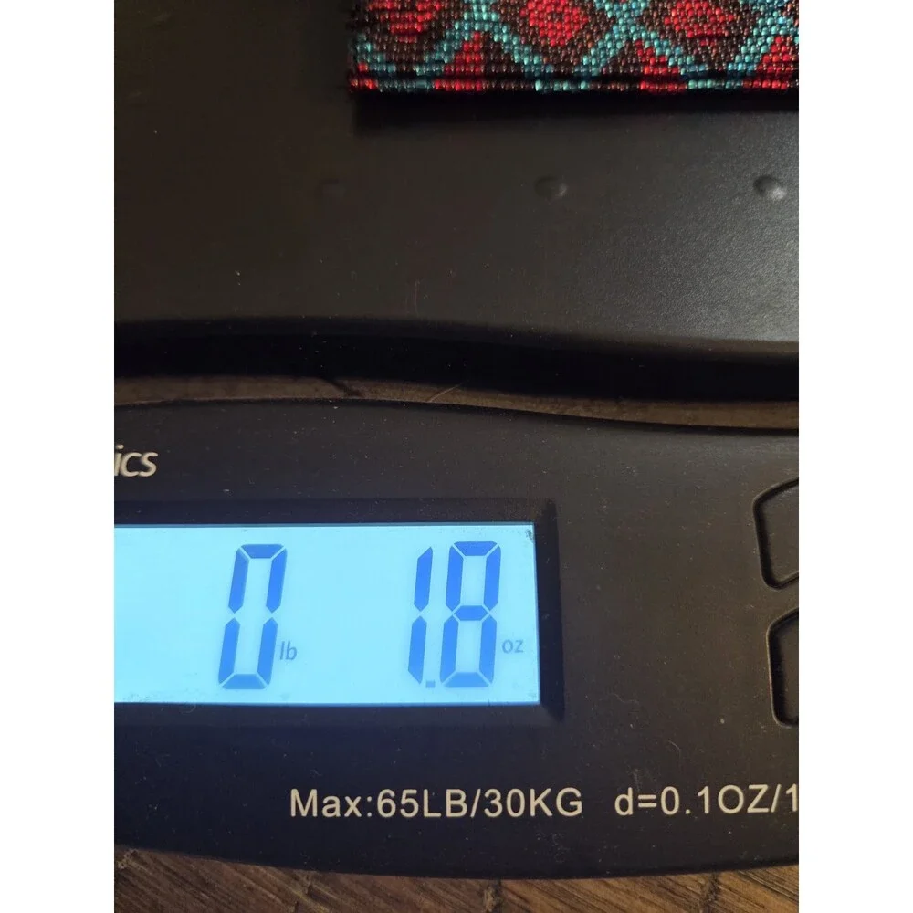 Hand Beaded Coin Purse Glass Beads, Zipper, Southwest Theme